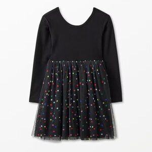 Hanna Andersson Long Sleeve Tulle Polka Dot Dress
